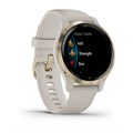 Умные часы Garmin Venu 2S песочного цвета с золотистым безелем  010-02429-11 2347