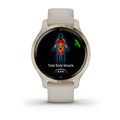 Умные часы Garmin Venu 2S песочного цвета с золотистым безелем  010-02429-11 2347