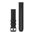 Ремешок сменный Garmin Quick Release 20 черный с черной застежкой (силикон) 2453 - фото 9782